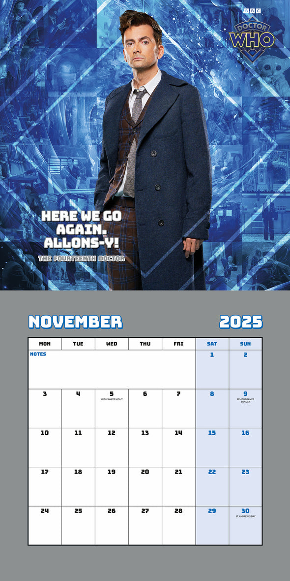 Doctor Who Calendar 2025 - Classic Square